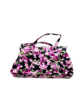 Vintage Morgans Make Up‎ Bag Montreal Dept Store Purple Floral 1970 New with Tag